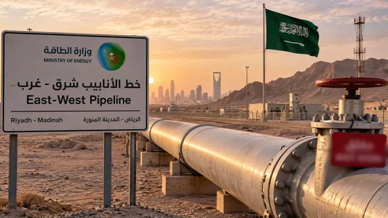 سعودی عرب نے ایسٹ ویسٹ آئل پائپ لائن دوبارہ فعال کردی