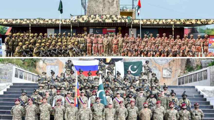 Pakistan, Russia and Oman begin joint military exercises