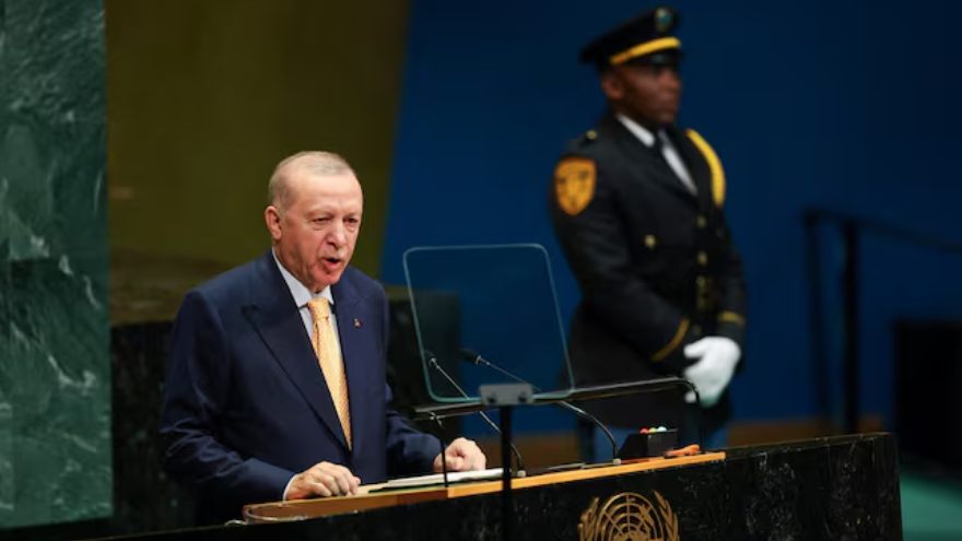 Erdogan urges UN reform, wider recognition of Palestinian state