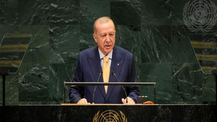 Erdogan raises Kashmir issue at UNGA, calls for solution