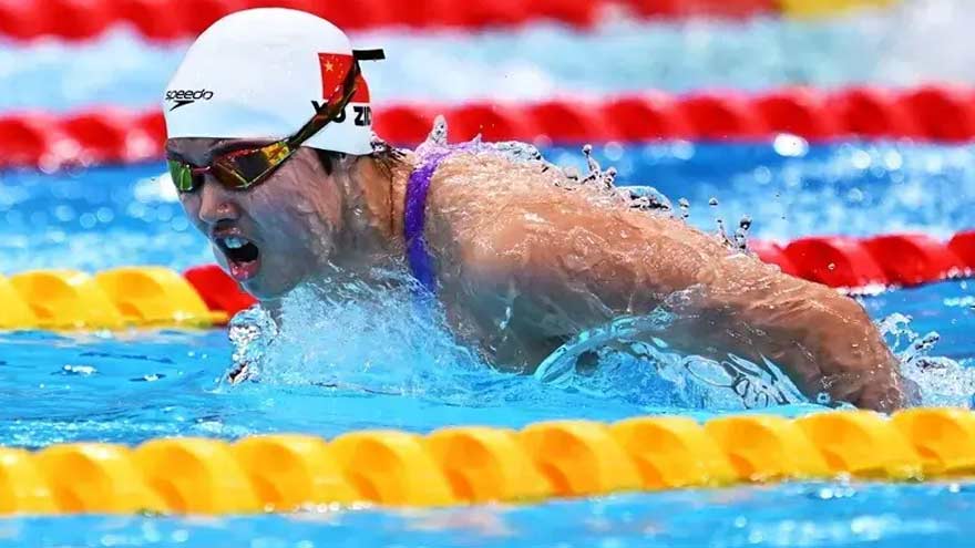 Swim sensation Yu, 13, set for Olympic take-off after golden Asian Games