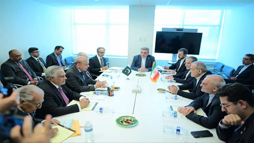 PM Shehbaz meets Pezeshkian in New York, pushes de-escalation, Islamabad MoU