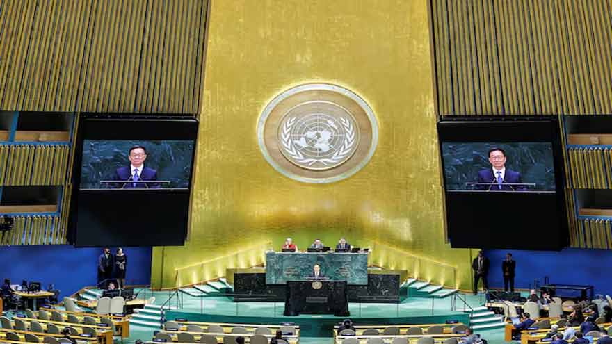 China pushes back against US on Iran and Cuba in UN speech