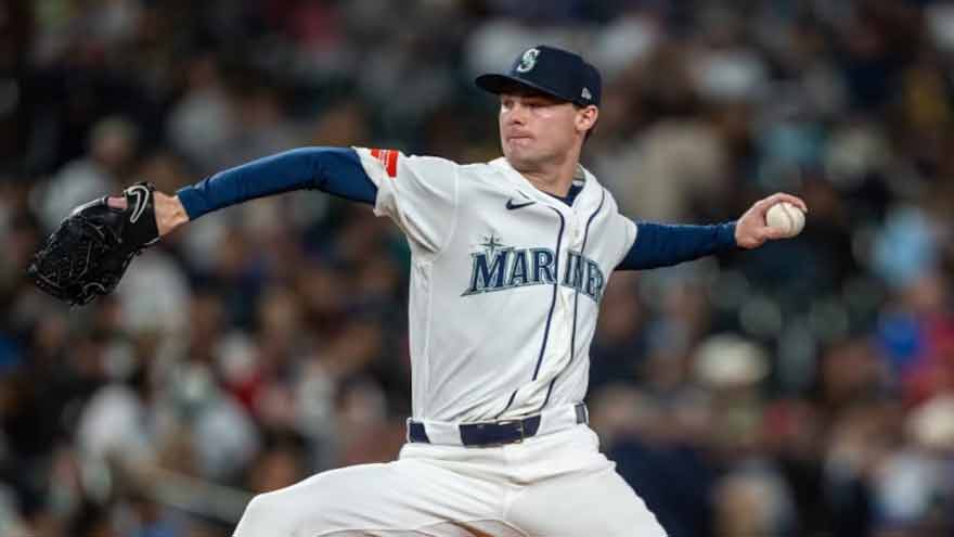 Mariners rookie LHP Kade Anderson exits after hit by line drive vs. Angels