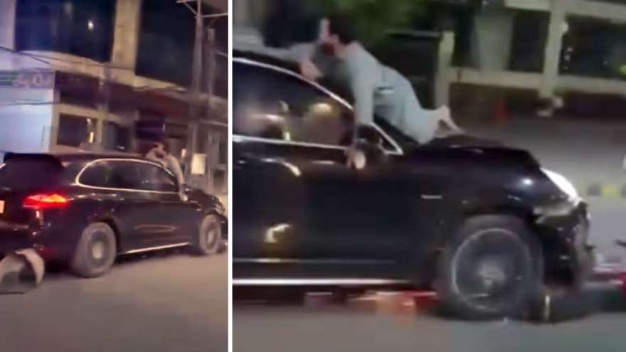 Traffic police register case over man, motorcycle dragged by car on Murree Road